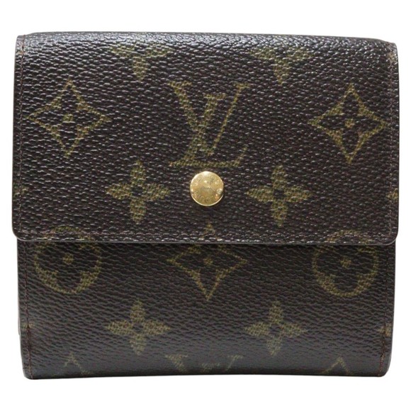 Louis Vuitton Monogram Bifold Brown Monnaie Wallet Porte - Picture 1 of 9